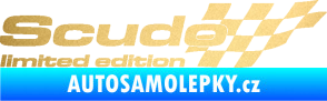 Samolepka Scudo limited edition pravá zlatá metalíza