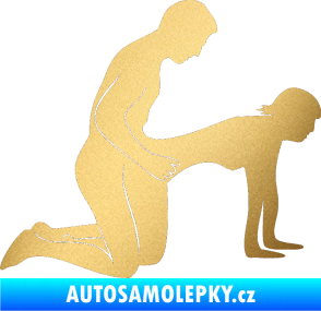 Samolepka Sexy siluety 024 zlatá metalíza