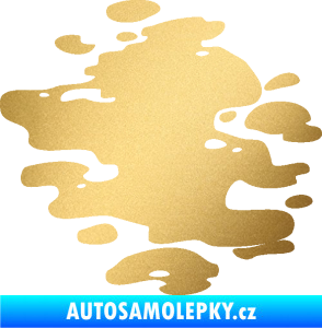 Samolepka Skvrna 001 levá kaňka zlatá metalíza