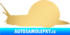 Samolepka Šnek 001 levá zlatá metalíza