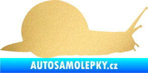 Samolepka Šnek 001 pravá zlatá metalíza