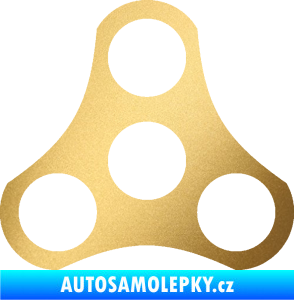 Samolepka Spinner zlatá metalíza