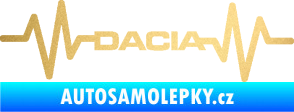 Samolepka Srdeční tep 044 levá Dacia zlatá metalíza