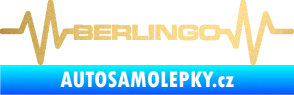 Samolepka Srdeční tep 093 Berlingo Citroen zlatá metalíza