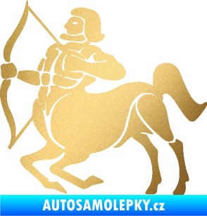 Samolepka Střelec 004 levá zlatá metalíza