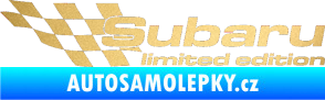 Samolepka Subaru limited edition levá zlatá metalíza