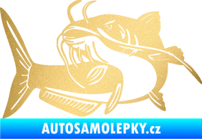 Samolepka Sumec 001 levá zlatá metalíza