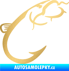 Samolepka Sumec 003 pravá zlatá metalíza