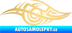 Samolepka Tetování 208 levá zlatá metalíza