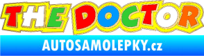 Samolepka The Doctor barevná - Valentino Rossi zlatá metalíza