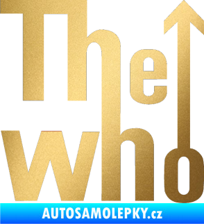 Samolepka The Who zlatá metalíza
