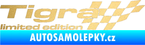 Samolepka Tigra limited edition pravá zlatá metalíza