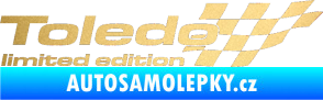 Samolepka Toledo limited edition pravá zlatá metalíza