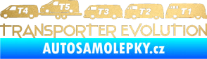 Samolepka Transporter evolution - levá zlatá metalíza