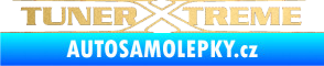 Samolepka Tuner extreme obrys zlatá metalíza