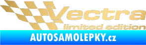 Samolepka Vectra limited edition levá zlatá metalíza