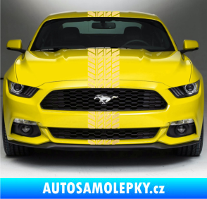 Samolepka Viper stopa 001 24 cm zlatá metalíza