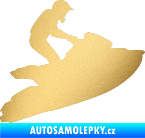 Samolepka Vodní skútr 001 pravá zlatá metalíza