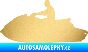 Samolepka Vodní skútr 003 levá zlatá metalíza