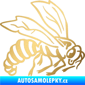 Samolepka Vosa 003 pravá zlatá metalíza