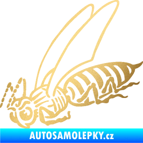 Samolepka Vosa 004 levá zlatá metalíza