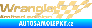 Samolepka Wrangler limited edition pravá zlatá metalíza