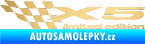 Samolepka X5 limited edition levá zlatá metalíza