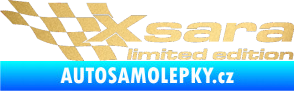 Samolepka Xsara limited edition levá zlatá metalíza