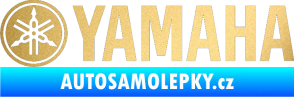 Samolepka Yamaha 001 zlatá metalíza