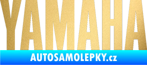 Samolepka Yamaha napis zlatá metalíza