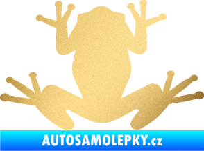 Samolepka Žába 003 zlatá metalíza
