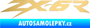 Samolepka ZX 6R zlatá metalíza