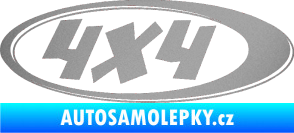 Samolepka 4x4 varianta 010 stříbrná metalíza