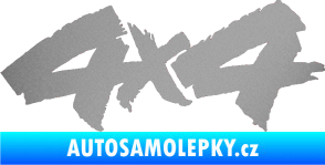 Samolepka 4x4 varianta 015 stříbrná metalíza