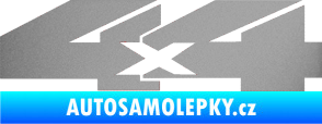 Samolepka 4x4 varianta 018 stříbrná metalíza