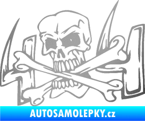 Samolepka 4x4 varianta 022 stříbrná metalíza
