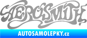 Samolepka Aerosmith 004 stříbrná metalíza