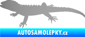 Samolepka Agama 001 levá stříbrná metalíza
