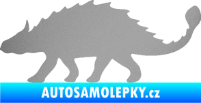 Samolepka Ankylosaurus 001 levá stříbrná metalíza
