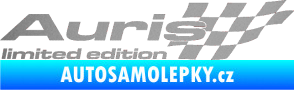 Samolepka Auris limited edition pravá stříbrná metalíza