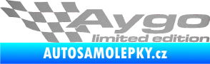 Samolepka Aygo limited edition levá stříbrná metalíza