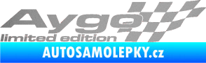 Samolepka Aygo limited edition pravá stříbrná metalíza