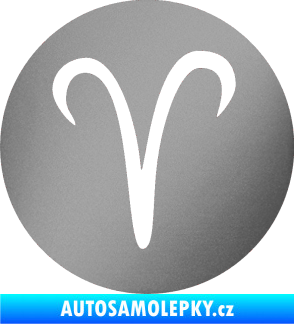 Samolepka Beran zvěrokruh 001 - horoskop stříbrná metalíza