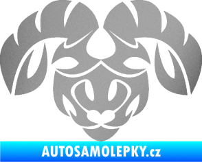Samolepka Beran zvěrokruh 003  stříbrná metalíza