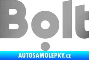 Samolepka Bolt - taxi stříbrná metalíza