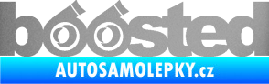 Samolepka Boosted turbo stříbrná metalíza