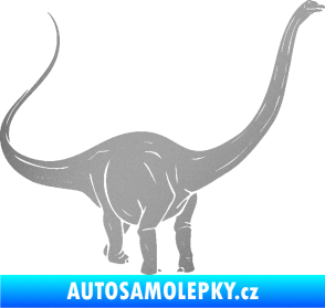 Samolepka Brachiosaurus 002 pravá stříbrná metalíza