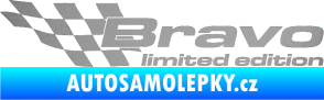 Samolepka Bravo limited edition levá stříbrná metalíza
