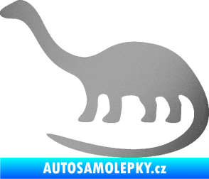 Samolepka Brontosaurus 001 levá stříbrná metalíza