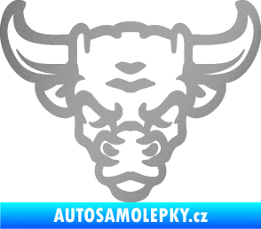 Samolepka Býk 012 stříbrná metalíza
